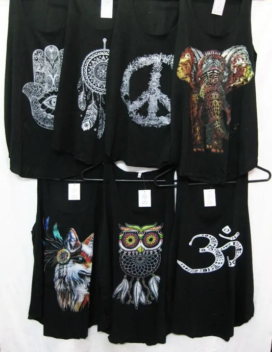 Black Boho Swing Top shirt