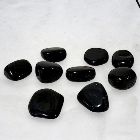 Black Obsidian Crystal Tumble ~ Grounding & Psychic Protection Tumbled Crystal