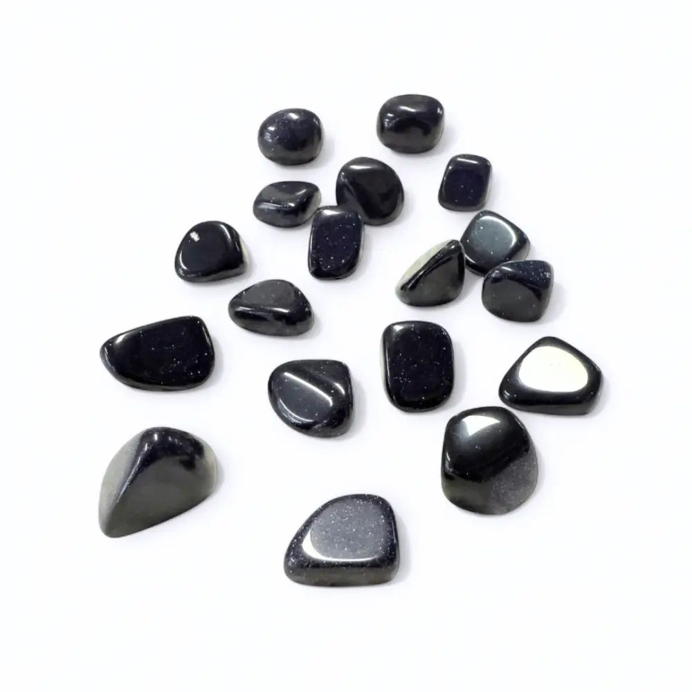 Blue Goldstone Crystal Tumble ~ Ambition & Positive Vibes Tumbled