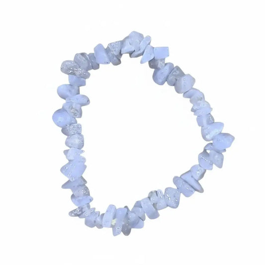 Blue Lace Agate Crystal Chip Bracelet chip bracelet