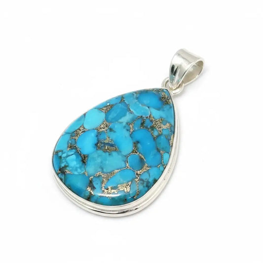 Blue Mohave Turquoise Pendant Pendant