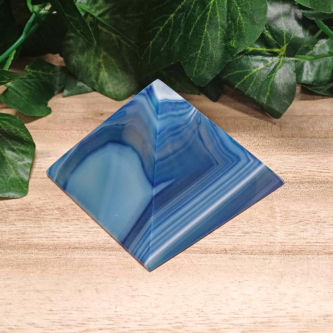 Blue Agate Pyramids 001