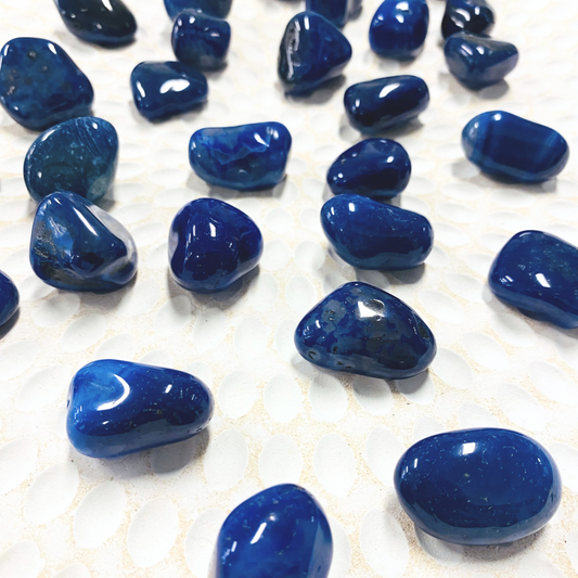 Blue Agate Tumble ~ Calm Communication & Peace