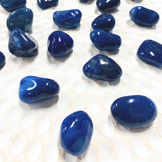 Blue Agate Tumble ~ Calm Communication & Peace