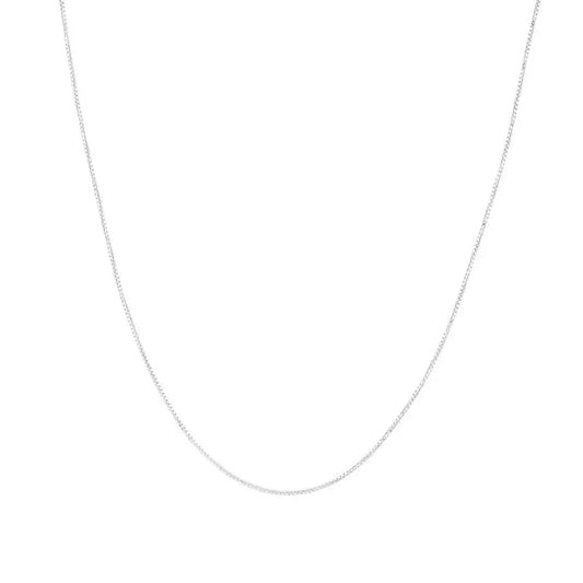 Box Chain 925 Silver 16” Necklace