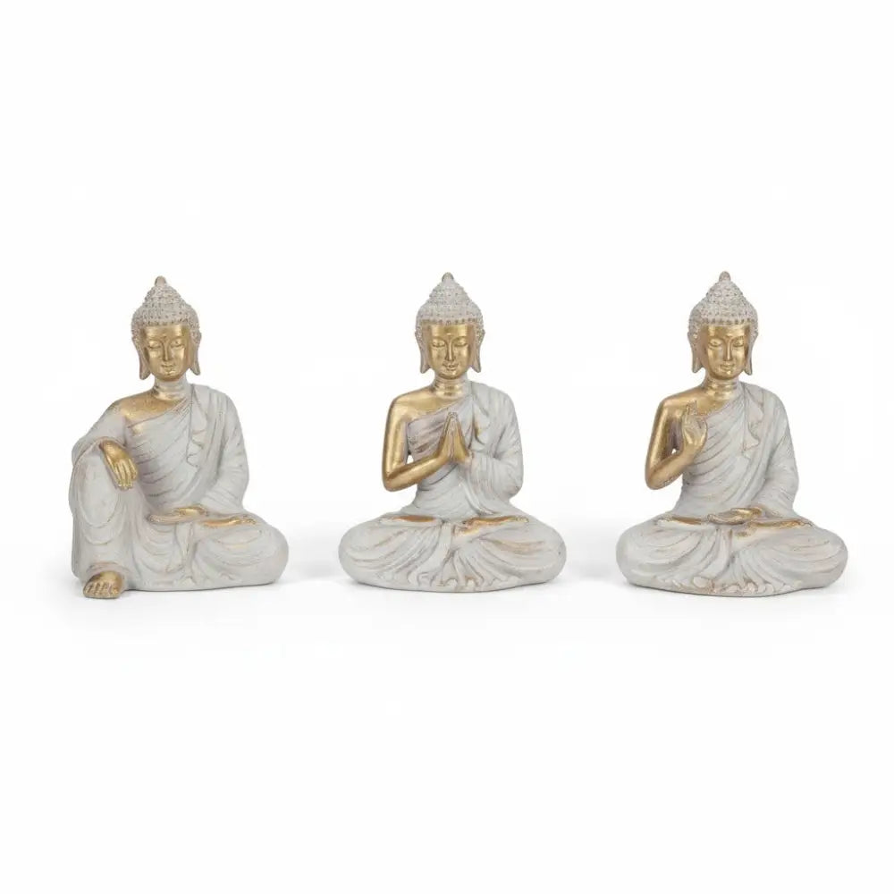 Buddha Gold/Grey Rulai 13cm Buddha