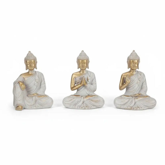Buddha Gold/Grey Rulai 13cm Buddha