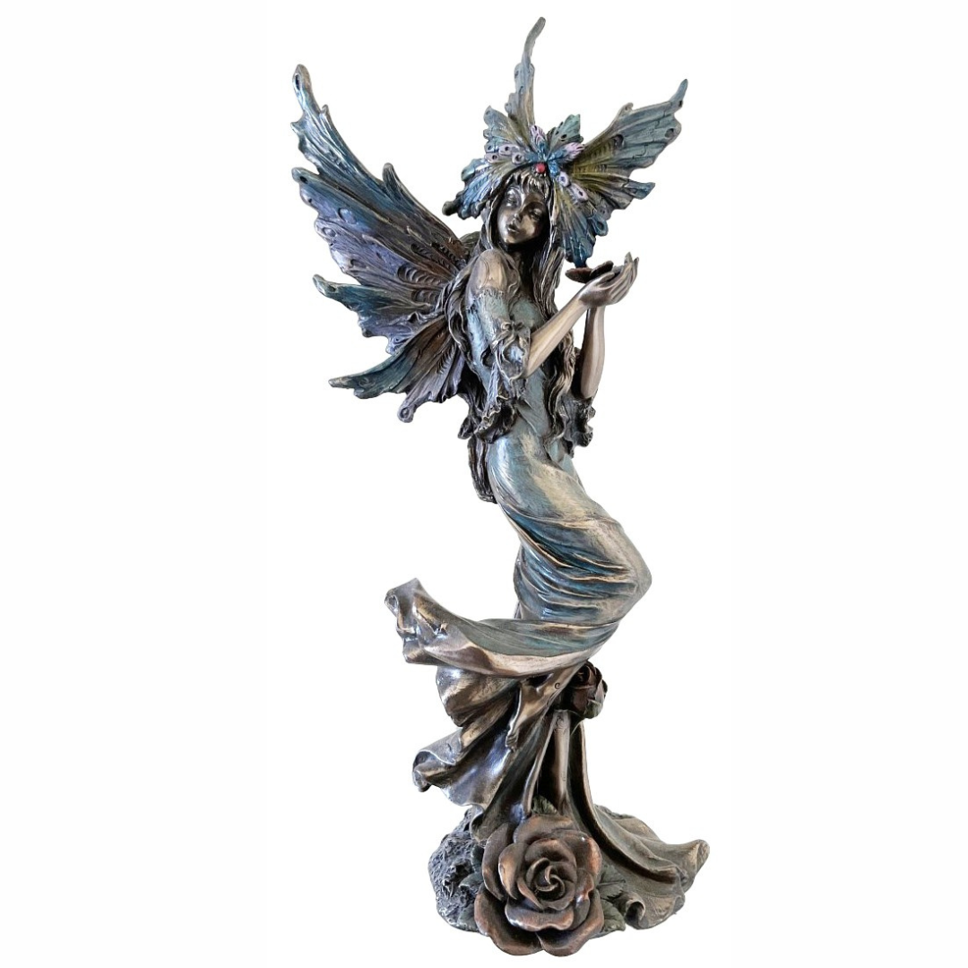 Butterfly Faery In Bronze Statue
