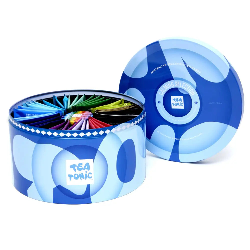 Calming Selection Round Tin - 40 Calming Gourmet Tea + Mini