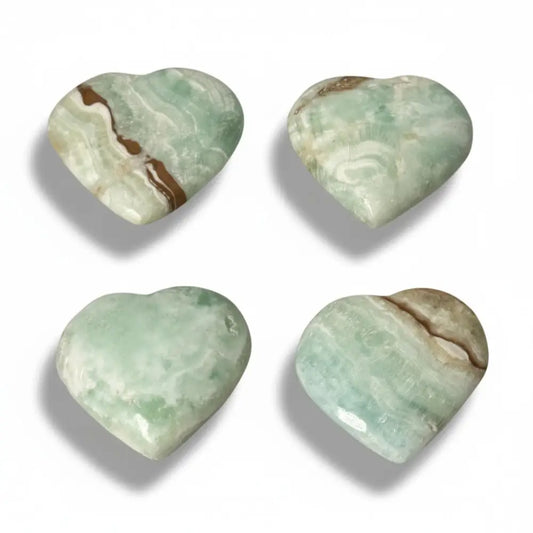 Caribbean Calcite Crystal Hearts Crystal Heart