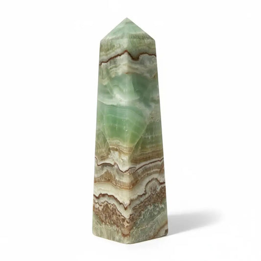 Caribbean Calcite Obelisk Tower 12cm Crystal obelisk