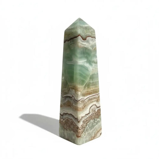 Caribbean Calcite Obelisk Tower 14cm Crystal obelisk
