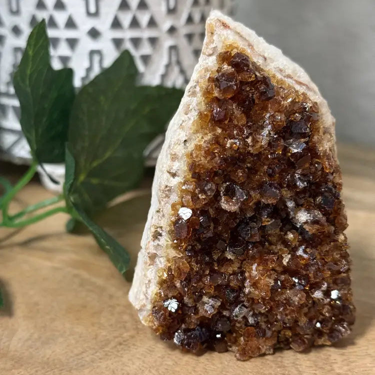 Citrine Geode - Standing Cut Base