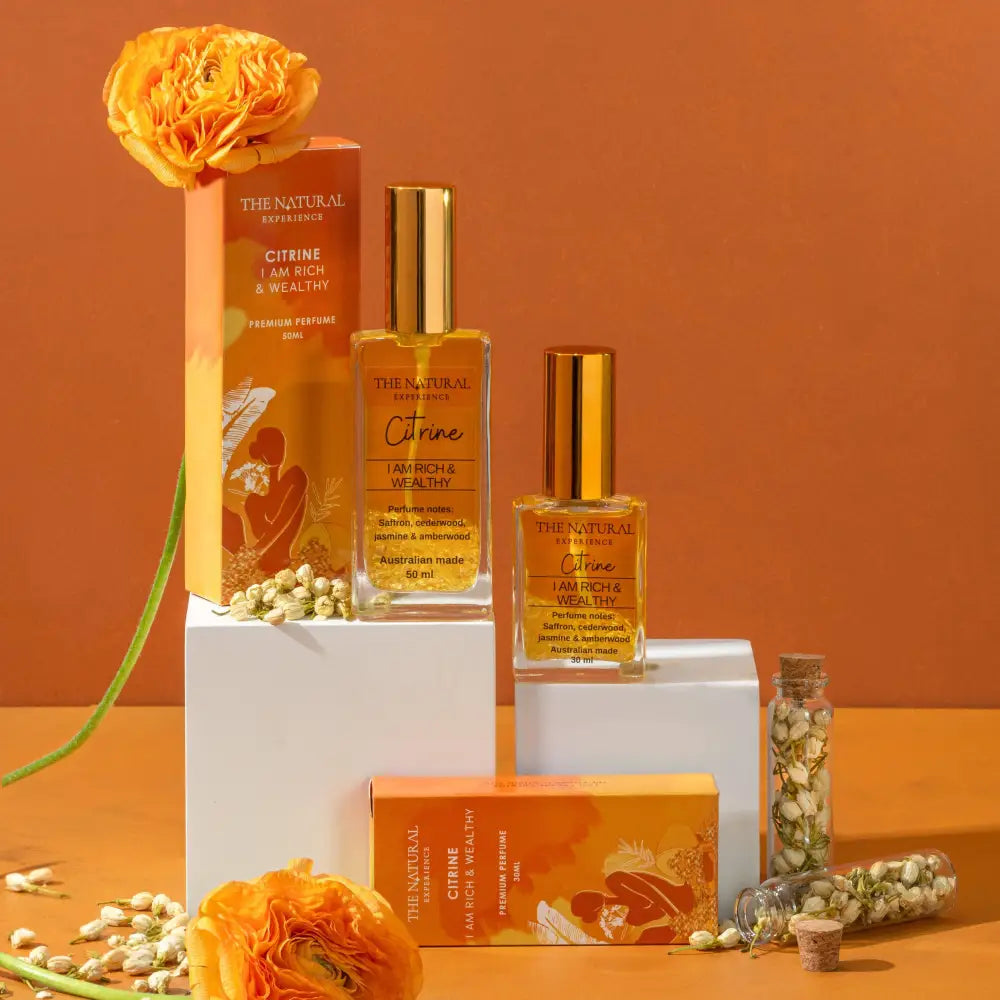 Citrine – I am Rich & Wealthy – Perfume for Money Wealth and Abundance.: 100mL Perfume