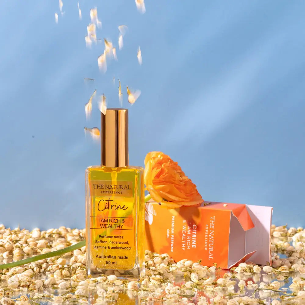 Citrine – I am Rich & Wealthy – Perfume for Money Wealth and Abundance.: 30mL Perfume