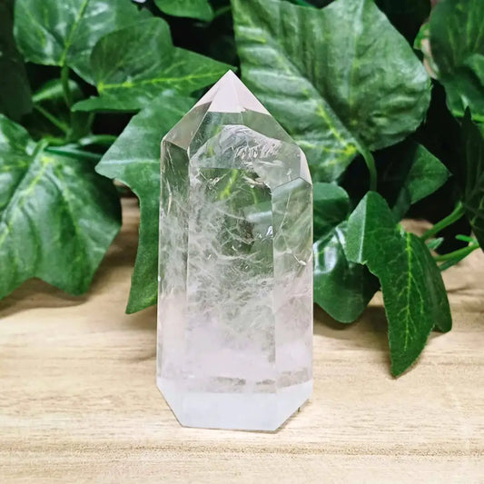 Clear Quartz Crystal Generator Tower 005 point