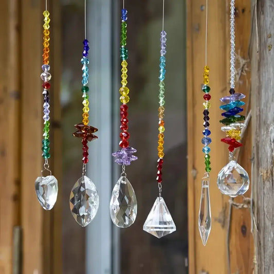 Crystal Rainbow Prism Hanging Suncatchers crystal suncatcher