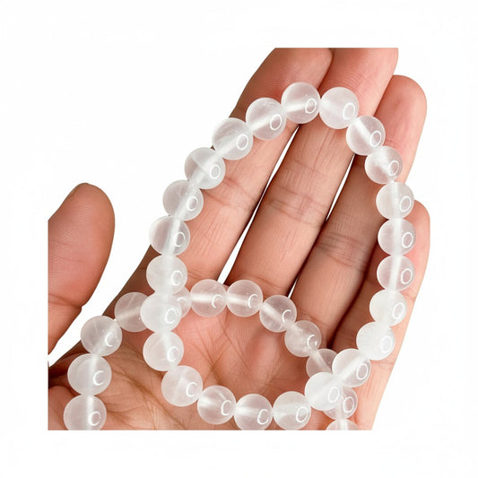 Selenite Bead Bracelets