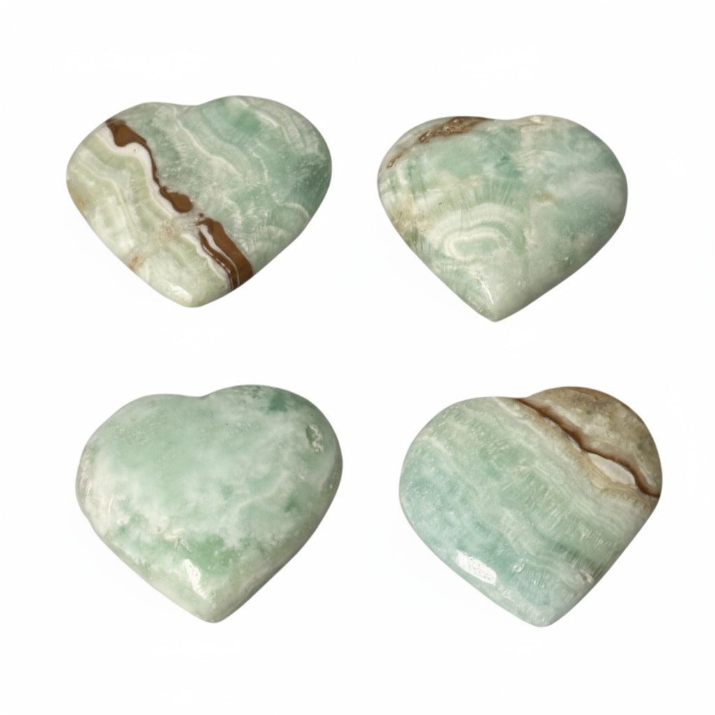 Caribbean Calcite Crystal Hearts