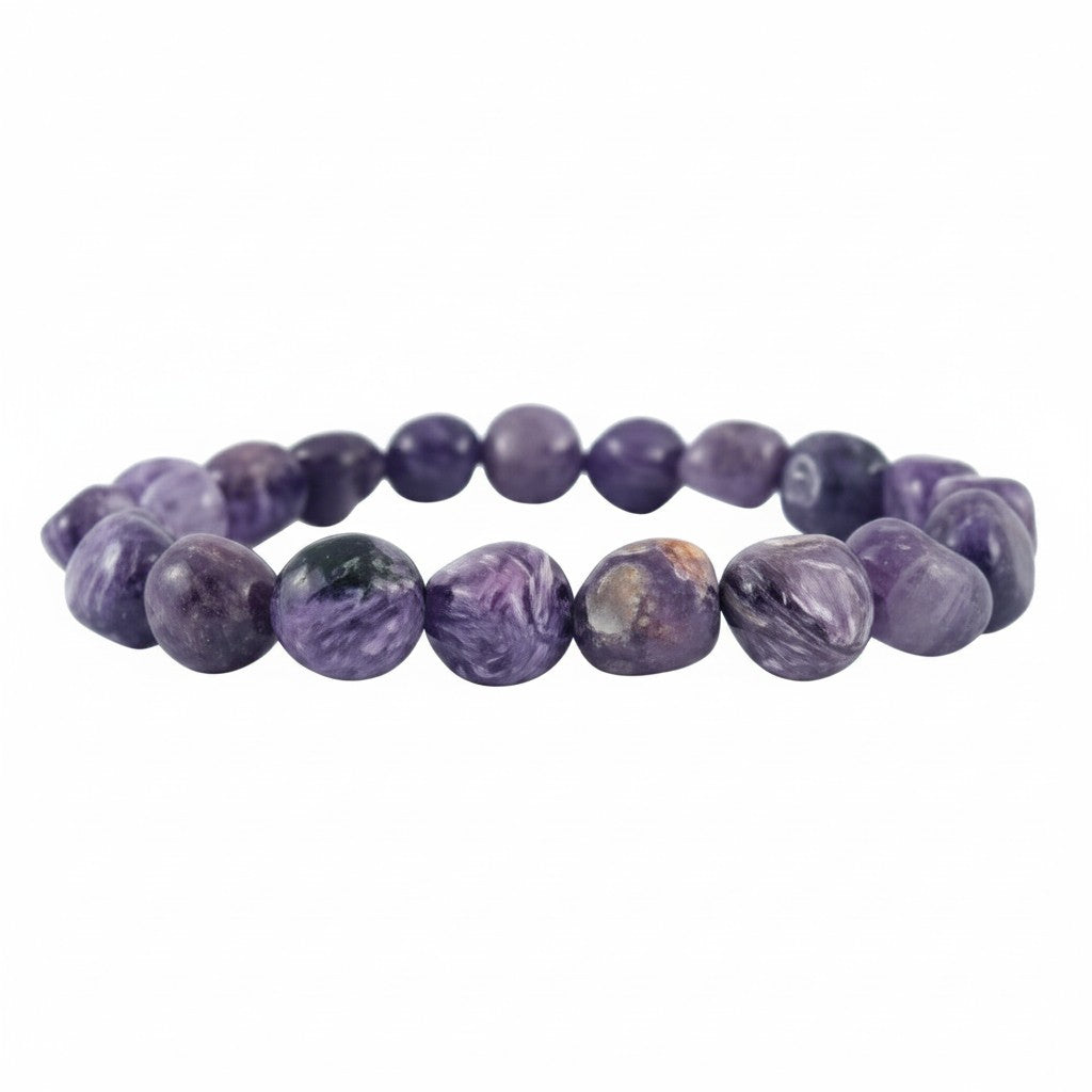 Charoite Tumble Bead Bracelet