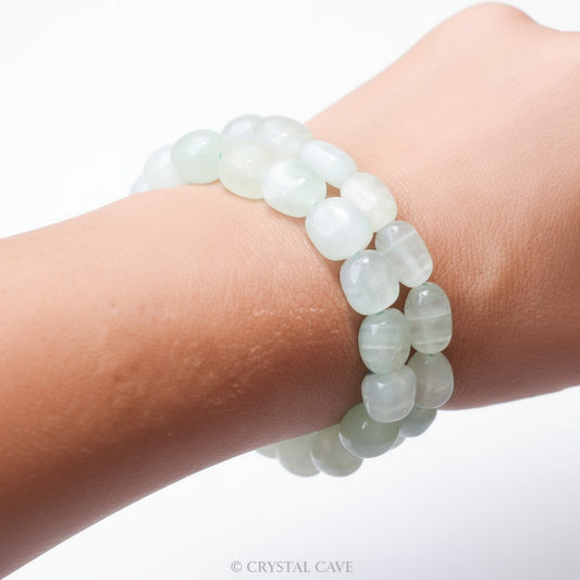Pistachio Calcite Tumble Bead Bracelet