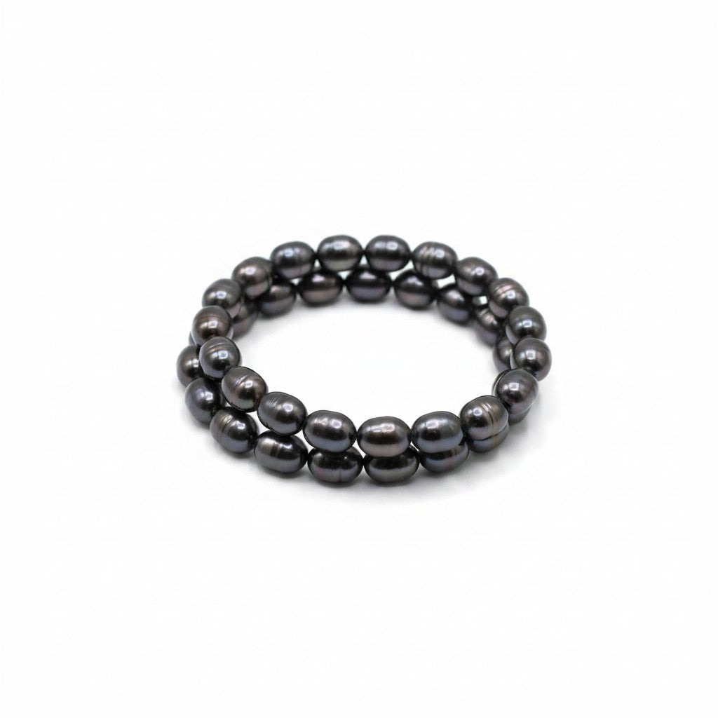Black Onyx Tumble Bead Bracelets