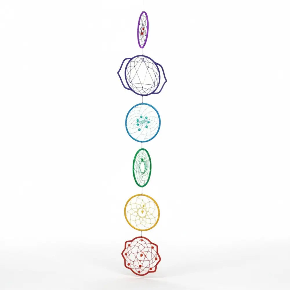 Dreamcatcher Rainbow Chakra 7 Rings Dreamcatchers