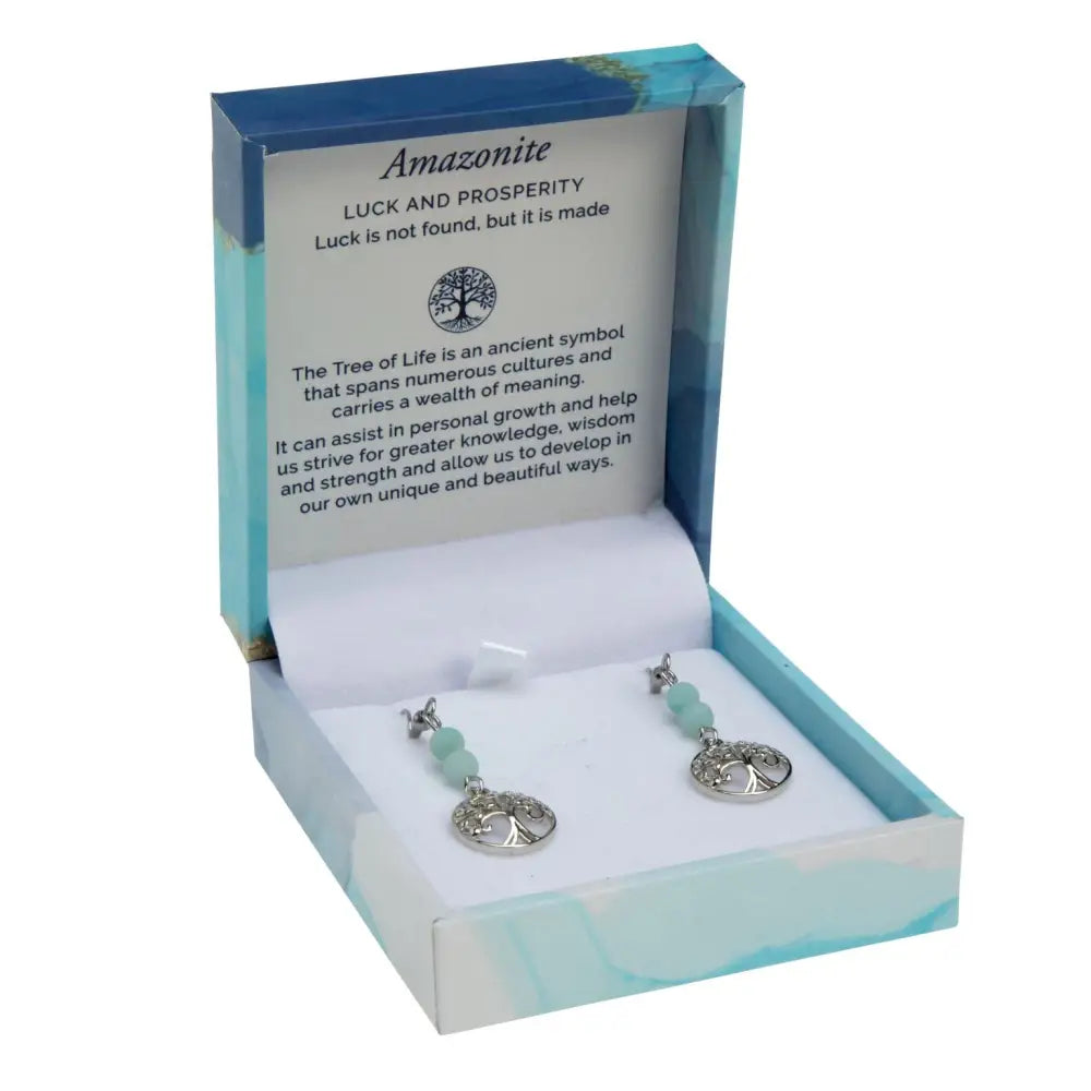 Duo Earrings- Amazonite Matte Rhodium Earrings