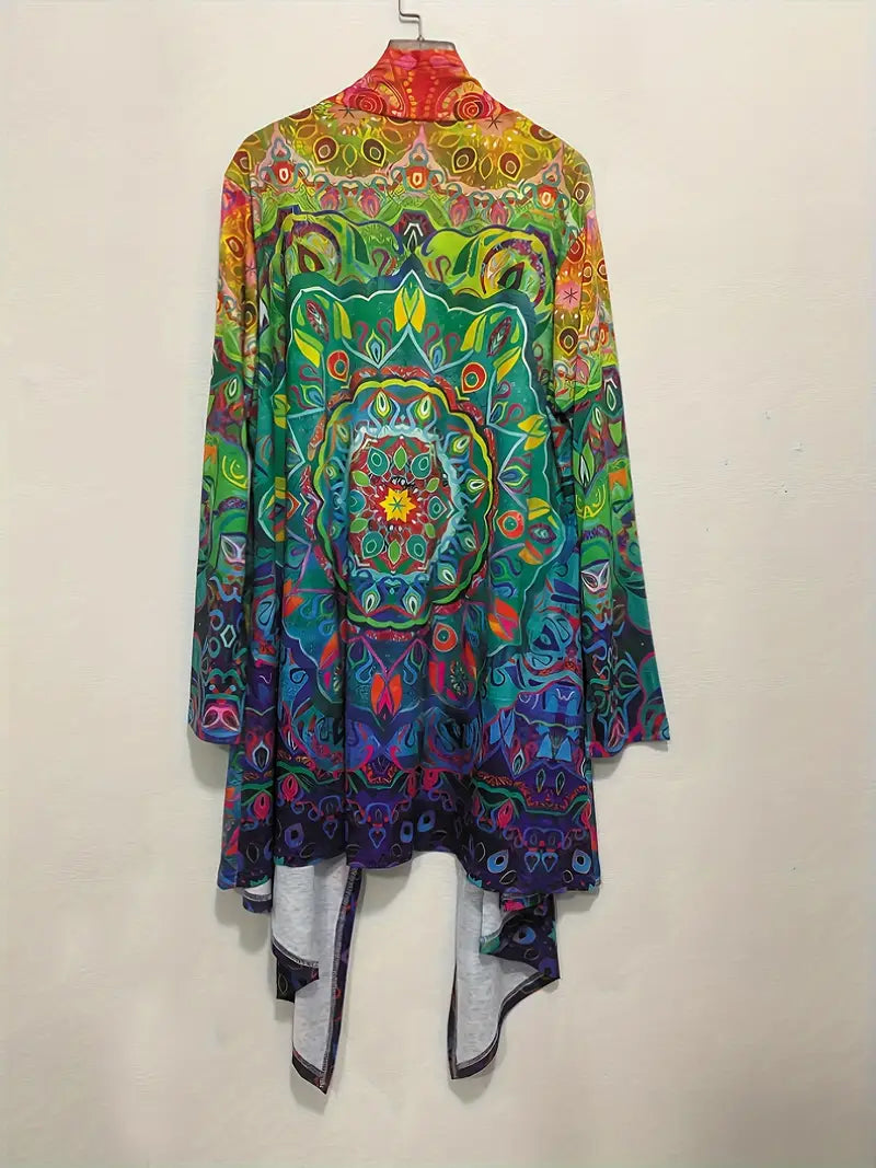 Boho Chic Cardigan Mandala Multi Colour