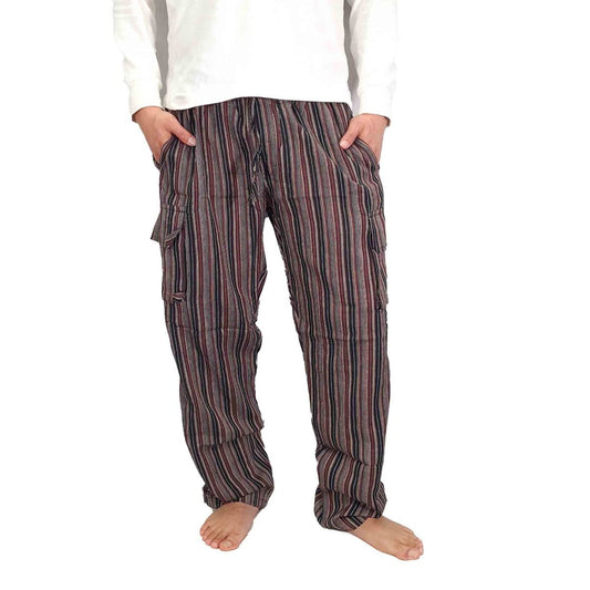 Tibetan Striped Cargo Trouser Pants