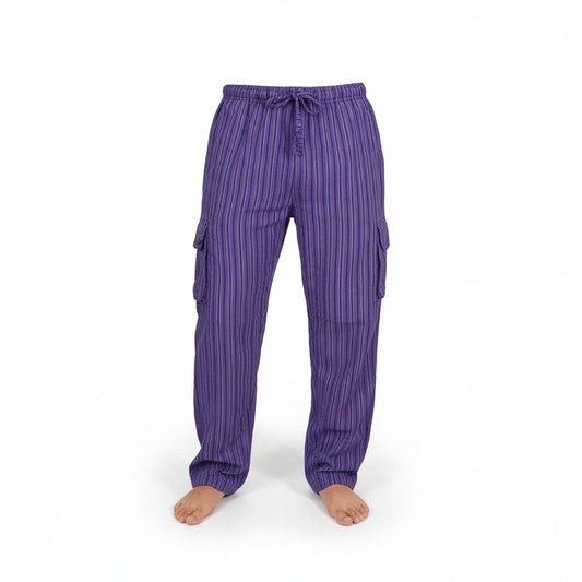 Tibetan Striped Cargo Trouser Pants