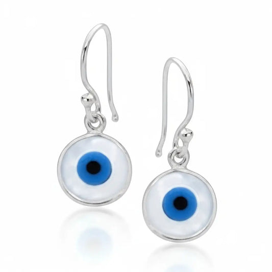 Eye of Horus Earrings in Silver Evil eye Earrings