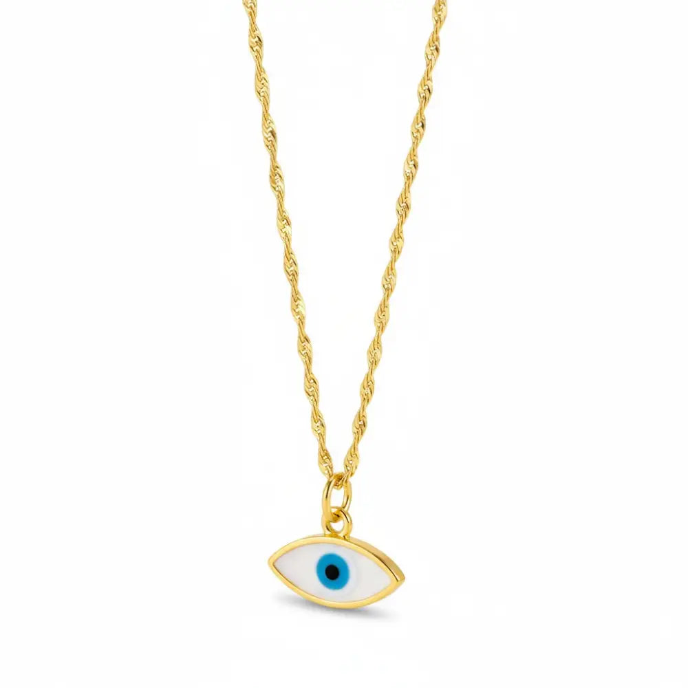 Eye of Horus Necklace in Yellow Gold Pendant