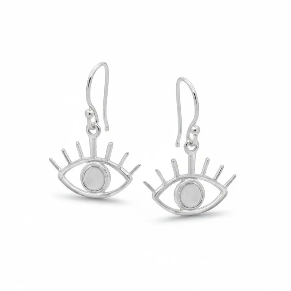 Eye of Horus Silver Earrings Evil eye Earrings