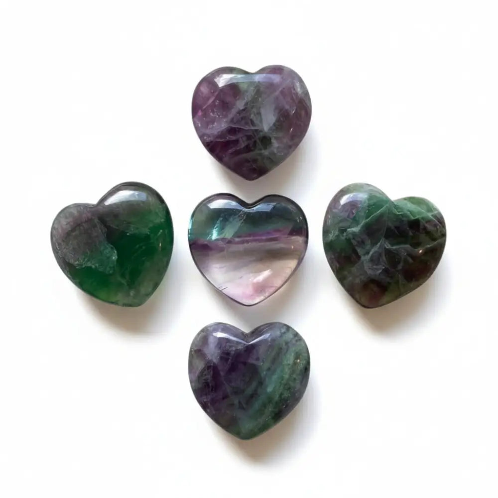 Fluorite Crystal Hearts crystal hearts