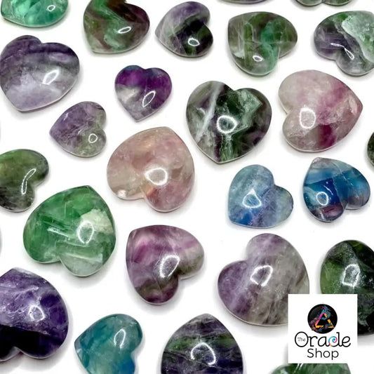 Fluorite Crystal Puffy Heart Heart