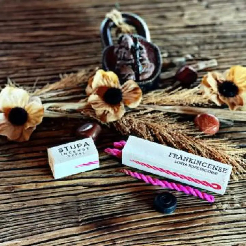 Frankincense Rope Incense- Lokta Paper Tube incense