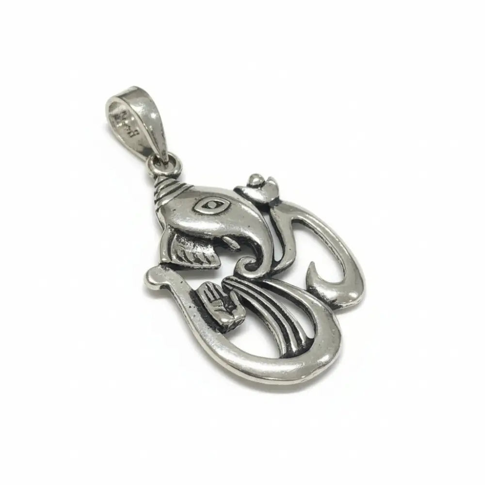 Ganesha Silver Pendant 30mm Pendant