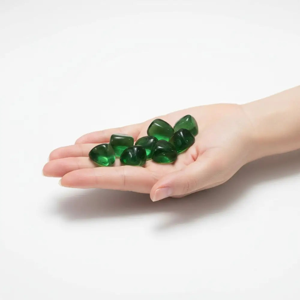 Green Obsidian/ Helenite Crystal Tumble ~ Supports New Starts & Tenacity Crystal tumble