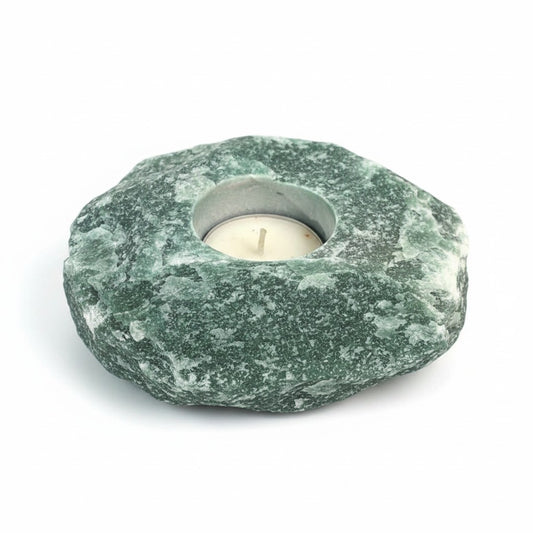 Green Quartz Tealight Candle Holders