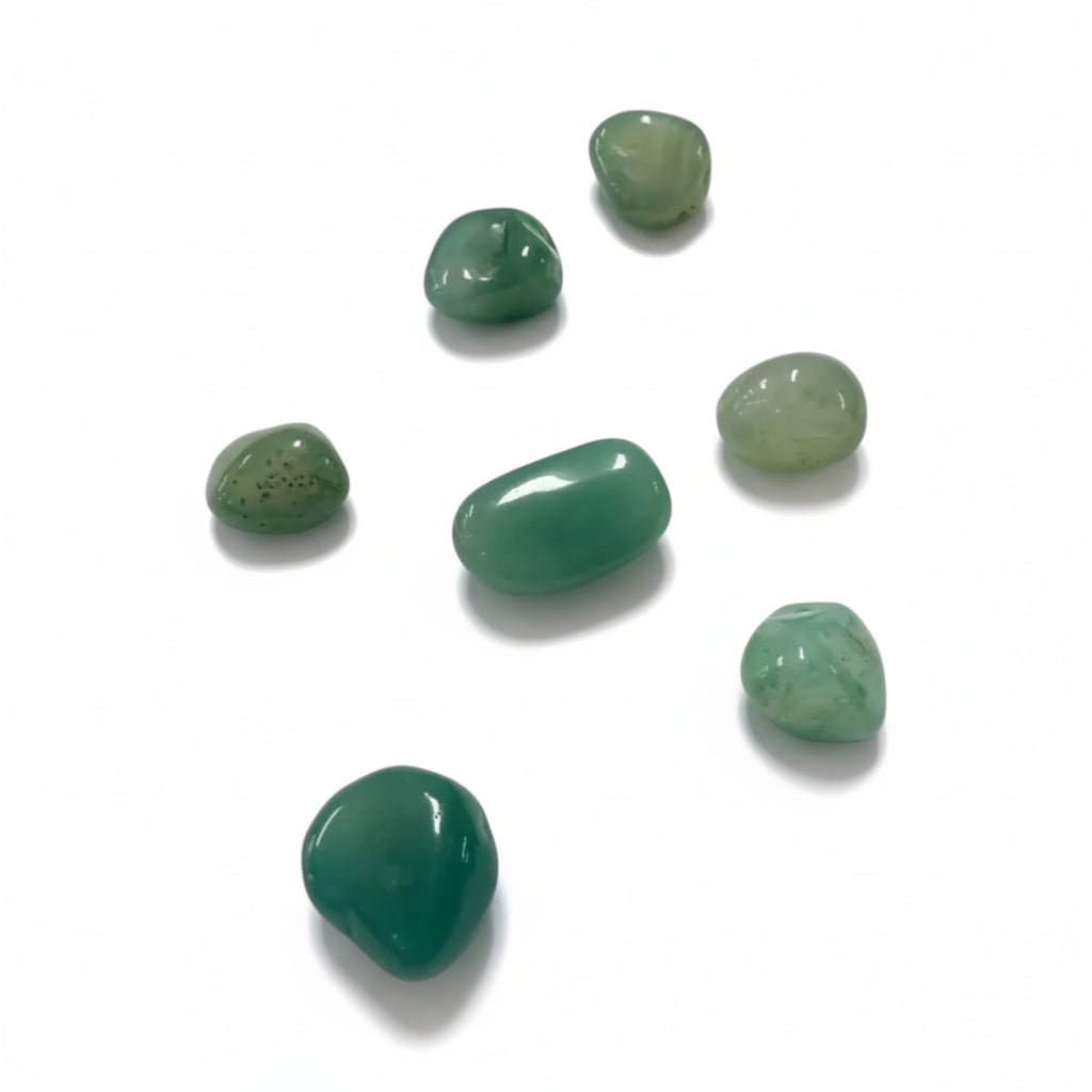 Green Agate Tumble ~ Inner Harmony & Business Growth