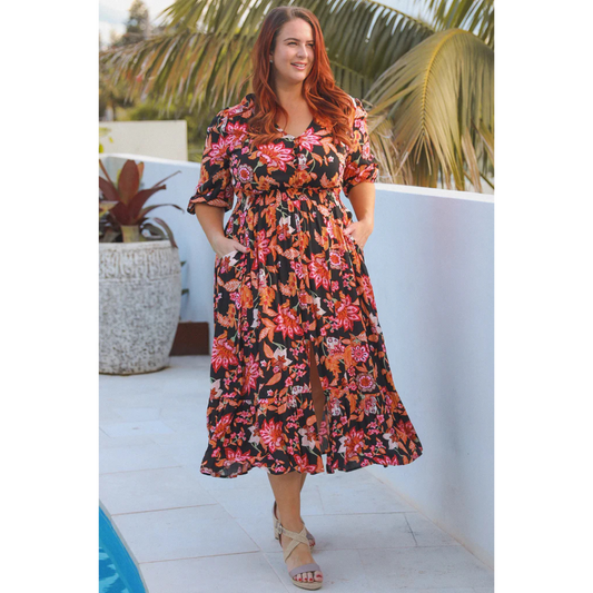 Sierra Boho Dress - Black