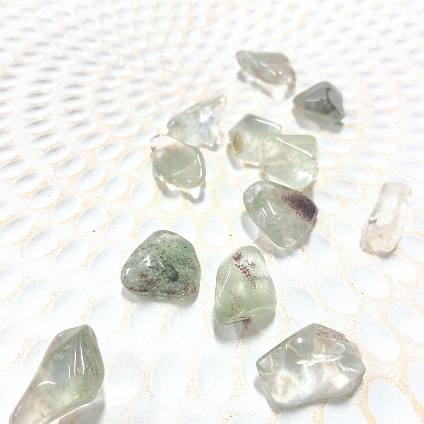 Prasiolite Tumbled Crystals ~ Supports Healing & Courage to Follow Your Dreams