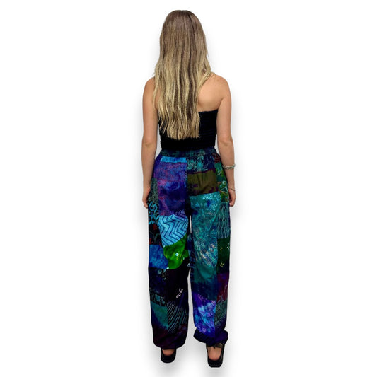 Printed Patchwork Harem Pant