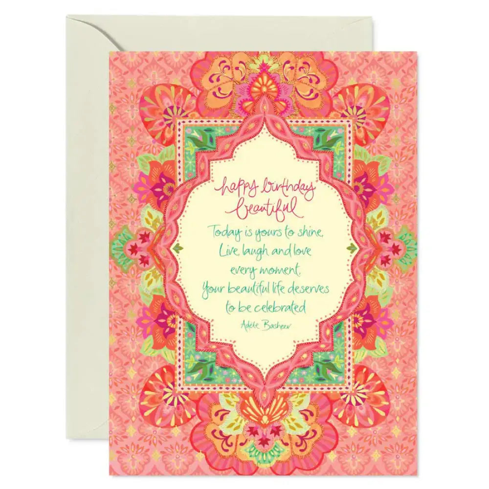 Happy Birthday Beautiful Greeting Card greeting cards