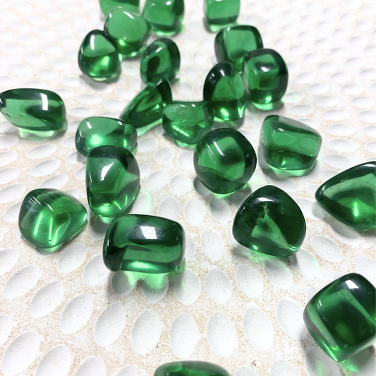 Green Obsidian/ Helenite Crystal Tumble ~ Supports New Starts & Tenacity