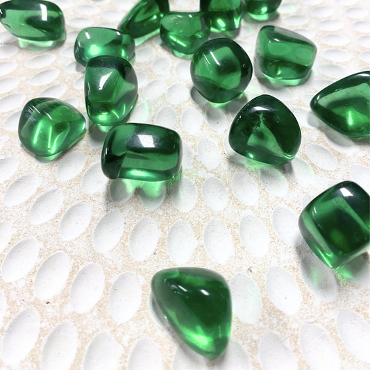 Green Obsidian/ Helenite Crystal Tumble ~ Supports New Starts & Tenacity