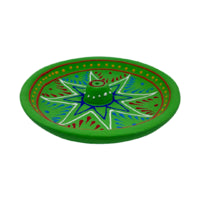 Hand painted Henna Clay Incense Holder