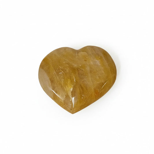 Golden Healer Quartz Heart
