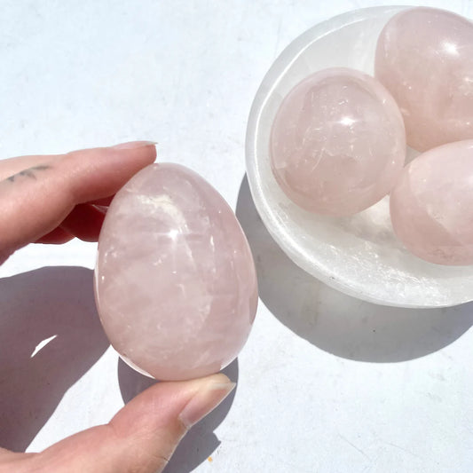 Rose Quartz Eggs